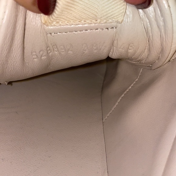 Womens Rhyton Gucci Logo Leather Sneaker - Picture 5 of 7